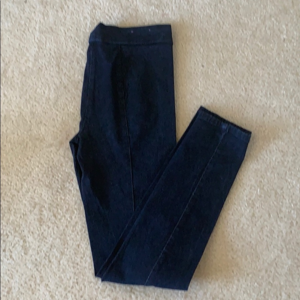S.p.J Dark Denim Legging With Back Seams Size L